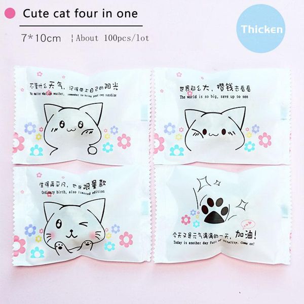 gift wrap 100pcs/lot 2021 cookie packaging bag multicolor cute cat flower four in one handmade birthday wedding party plastic bags
gift wrap 100pcs/lot 2021 cookie packaging bag multicolor cute cat flower four in one handmade birthday wedding party plastic bags