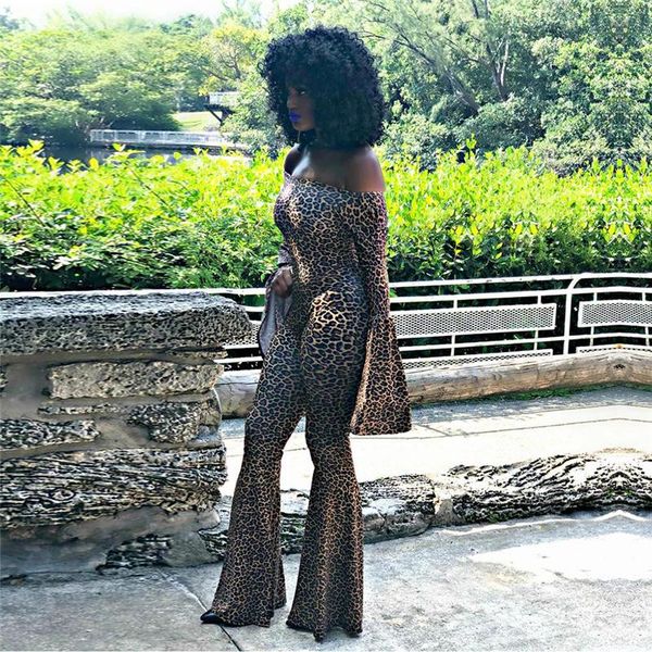women's jumpsuits & rompers tmustobe leopard off shoulder jumpsuit flare pant women long sleeve romper skinny overalls slash neck vesti, Black;white
women's jumpsuits & rompers tmustobe leopard off shoulder jumpsuit flare pant women long sleeve romper skinny overalls slash neck vesti, Black;white