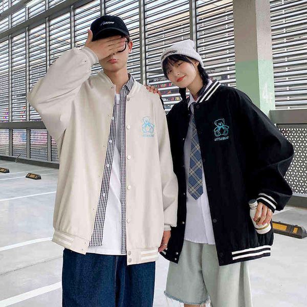@2021 lovers autumn embroidered baseball jacket trendy jacket a042a-jk608-p65-88, Black;brown
@2021 lovers autumn embroidered baseball jacket trendy jacket a042a-jk608-p65-88, Black;brown