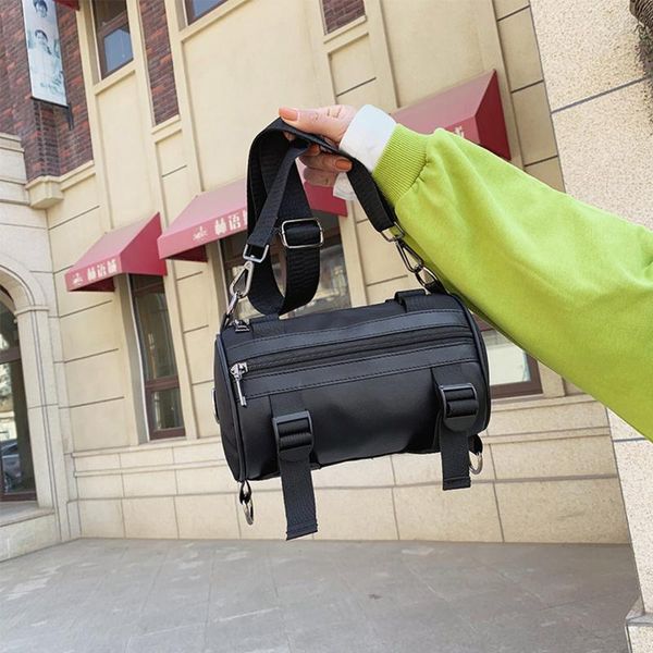 messenger bag tide brand shoulder nylon street trend hip-hop cylinder small bags japanese cool girl cross body
messenger bag tide brand shoulder nylon street trend hip-hop cylinder small bags japanese cool girl cross body