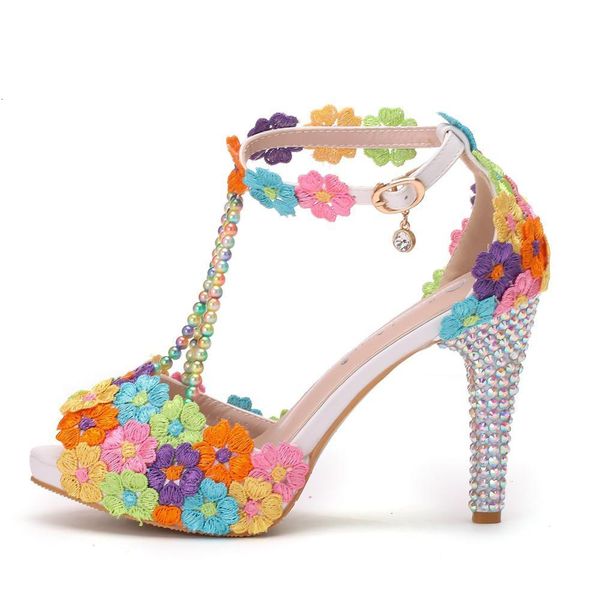 sandals ankle strap women's sweet fashion white colored floral stilettos party tassel bridal wedding shoes high heel, Black
sandals ankle strap women's sweet fashion white colored floral stilettos party tassel bridal wedding shoes high heel, Black