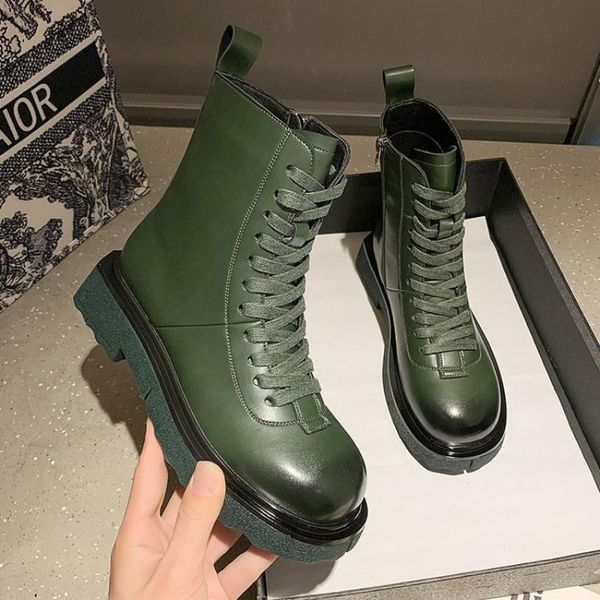 boots women's autumn and winter thick-soled mid-tube all-match zipper lace-up motorcycle women, Black
boots women's autumn and winter thick-soled mid-tube all-match zipper lace-up motorcycle women, Black