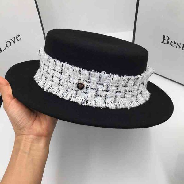 berets during the spring and autumn winter black white wool hat for women fashion fedoras e115, Blue;gray
berets during the spring and autumn winter black white wool hat for women fashion fedoras e115, Blue;gray