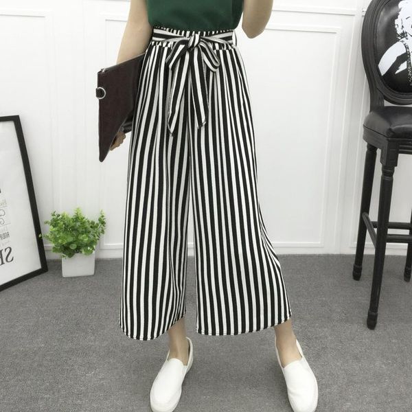 women's pants & capris 2021 spring casual wide leg black white stripe lace harem fashion loose high waist trousers ninth
women's pants & capris 2021 spring casual wide leg black white stripe lace harem fashion loose high waist trousers ninth