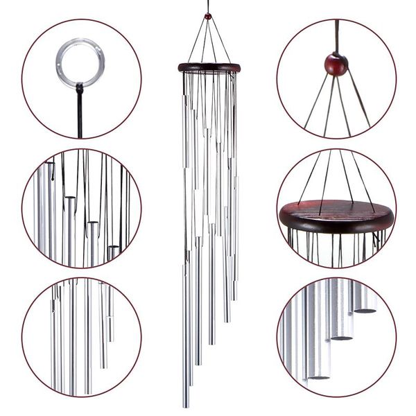 12pcs large wind chimes bells tubes copper metal windchime outdoor yard balcony garden home decor decoration decorative objects & figurines
12pcs large wind chimes bells tubes copper metal windchime outdoor yard balcony garden home decor decoration decorative objects & figurines