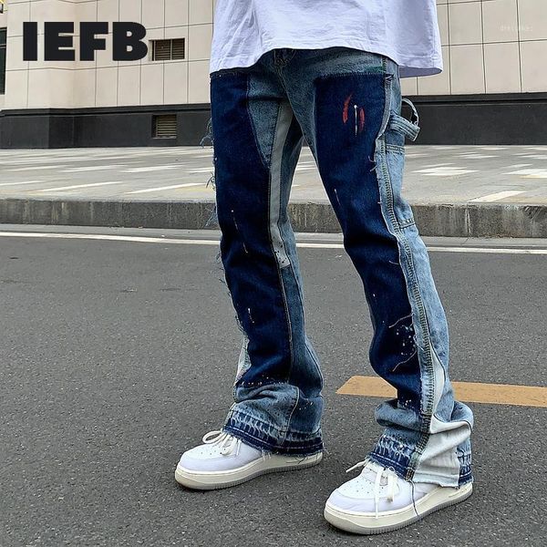 men's jeans men's tide loose wash splash ink high street deconstruction micro trumpet casual pants 2022 trousers 9y5257, Blue
men's jeans men's tide loose wash splash ink high street deconstruction micro trumpet casual pants 2022 trousers 9y5257, Blue