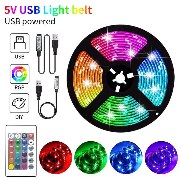 strips 5m usb led strip light smd dc 5v rgb lights flexible lamp tape ribbon tv backlight decoration luces
strips 5m usb led strip light smd dc 5v rgb lights flexible lamp tape ribbon tv backlight decoration luces