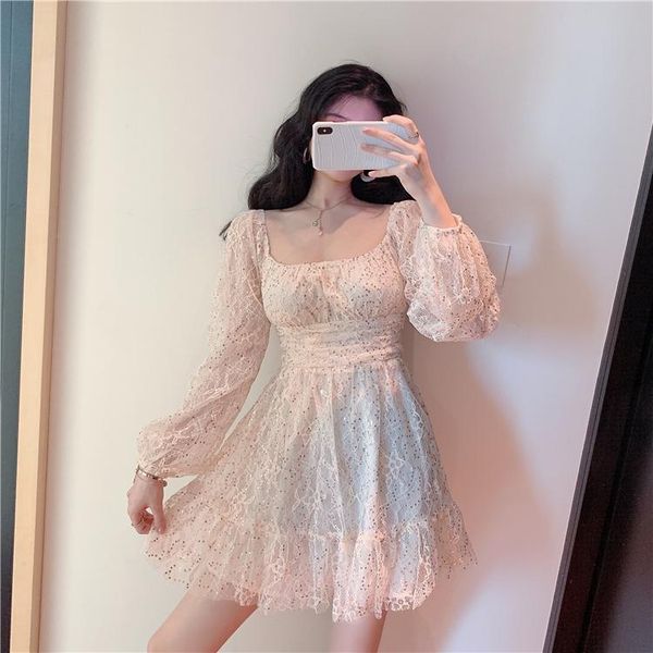 casual dresses sequined lace mini-dresses autumn sweet style korean vestidos de fiesta ladies a-line dress woman evening party fashion brand, Black;gray
casual dresses sequined lace mini-dresses autumn sweet style korean vestidos de fiesta ladies a-line dress woman evening party fashion brand, Black;gray