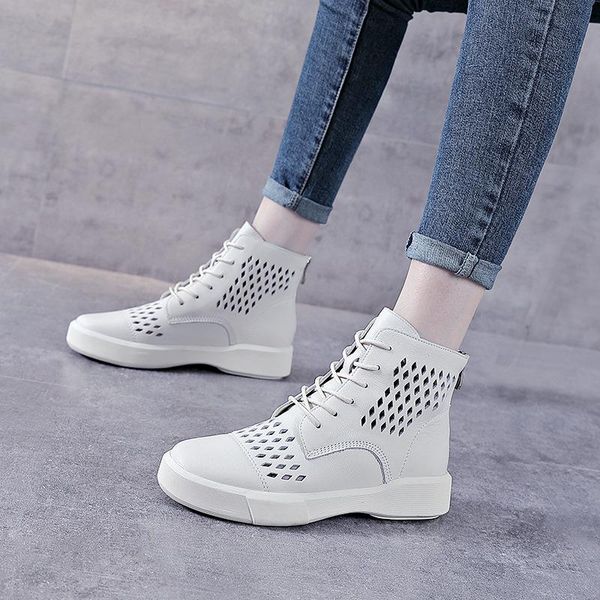 boots leather summer thin women's breathable wild autumn retro hole sandals short mesh hollow, Black
boots leather summer thin women's breathable wild autumn retro hole sandals short mesh hollow, Black