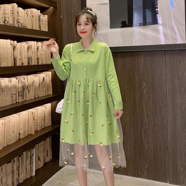maternity dresses 1879# dress spring autumn cotton gauze patchwork embroidery for pregnant women mom, White
maternity dresses 1879# dress spring autumn cotton gauze patchwork embroidery for pregnant women mom, White