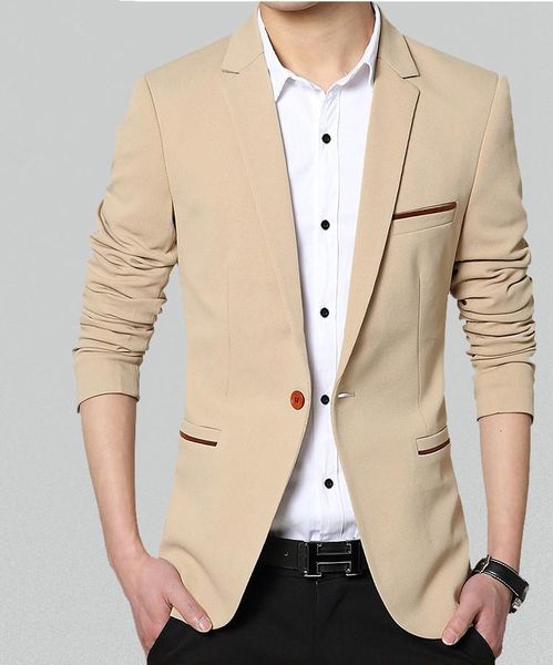 men's suits & blazers est men blazer autumn spring slim fit suit jacket solid color terno masculino m/5xl j2857, White;black
men's suits & blazers est men blazer autumn spring slim fit suit jacket solid color terno masculino m/5xl j2857, White;black