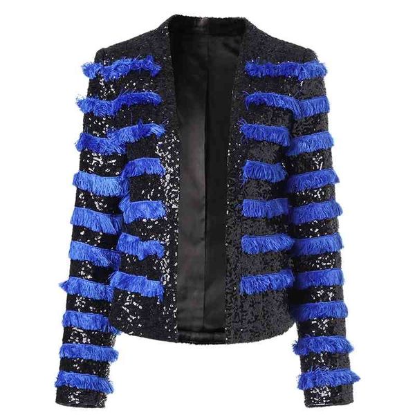 women's suits & blazers european and american autumn high-quality heavy industry sequins tassel stitching suit on7n, White;black
women's suits & blazers european and american autumn high-quality heavy industry sequins tassel stitching suit on7n, White;black