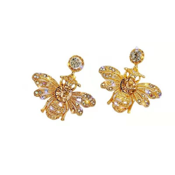 stud s925 silver earrings golden bee shape shiny crystal ladies wild fashion luxury jewelry gifts, Golden;silver
stud s925 silver earrings golden bee shape shiny crystal ladies wild fashion luxury jewelry gifts, Golden;silver