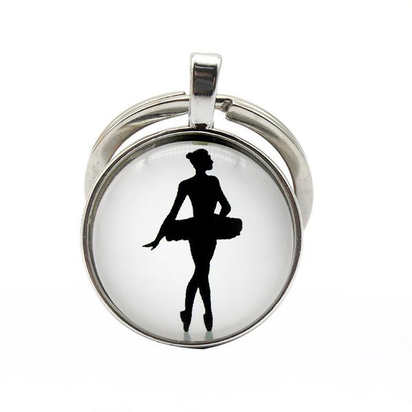 keychains fashion ballet dance jewelry dancers key chain ring cabochon glass pendant creative gifts, Silver
keychains fashion ballet dance jewelry dancers key chain ring cabochon glass pendant creative gifts, Silver
