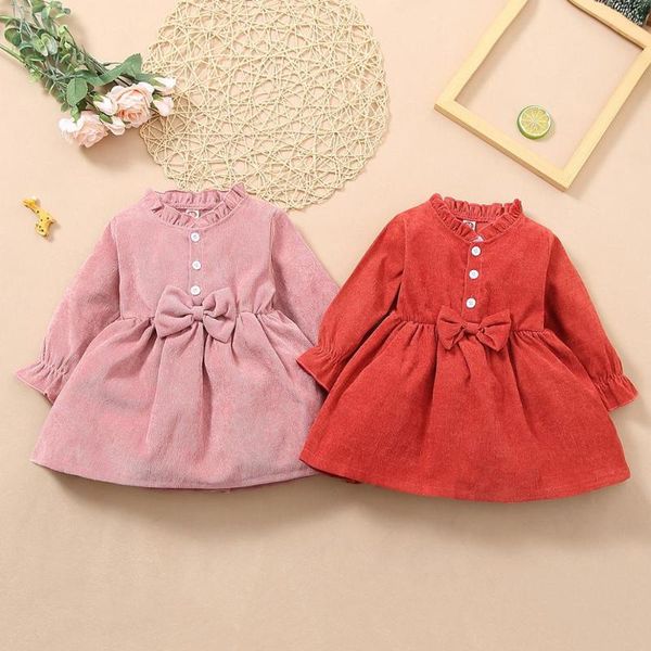 girl's dresses 0-3t baby girl dress toddler long sleeve infant corduroy bow princess cute spring autumn winter girls clothes, Red;yellow
girl's dresses 0-3t baby girl dress toddler long sleeve infant corduroy bow princess cute spring autumn winter girls clothes, Red;yellow
