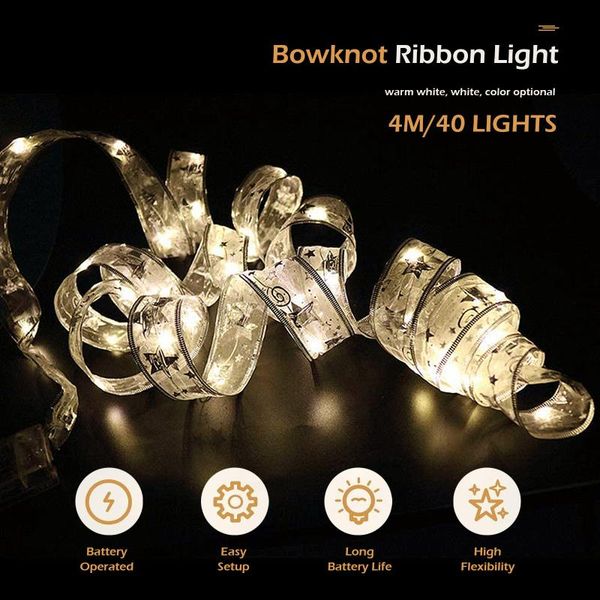 strings 40 led fairy string lights 4m copper wire light for home balcony wedding party holiday tree decoration ribbon bows
strings 40 led fairy string lights 4m copper wire light for home balcony wedding party holiday tree decoration ribbon bows