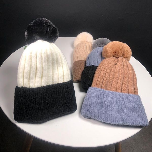 winter warm thickening women beanie fur ball knitting beanies fashion color matching knitted hat beanie/skull caps, Blue;gray
winter warm thickening women beanie fur ball knitting beanies fashion color matching knitted hat beanie/skull caps, Blue;gray