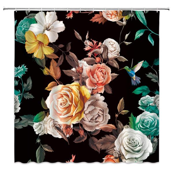 floral birds shower curtain colorful boho flower leaves hummingbird vintage watercolor romantic rose peony elegant black
floral birds shower curtain colorful boho flower leaves hummingbird vintage watercolor romantic rose peony elegant black