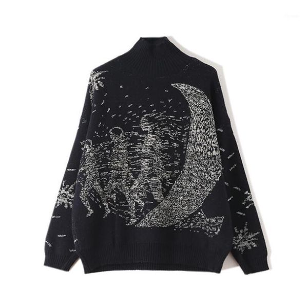 turtleneck sweater women 2021 winter thick runway design oversized casual pullover knit jumper plus size p2048 women's sweaters, White;black
turtleneck sweater women 2021 winter thick runway design oversized casual pullover knit jumper plus size p2048 women's sweaters, White;black