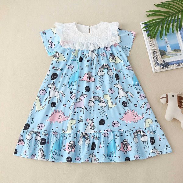 new girls' fashion pure color princess skirt children's blue fashion cartoon print summer dress
new girls' fashion pure color princess skirt children's blue fashion cartoon print summer dress