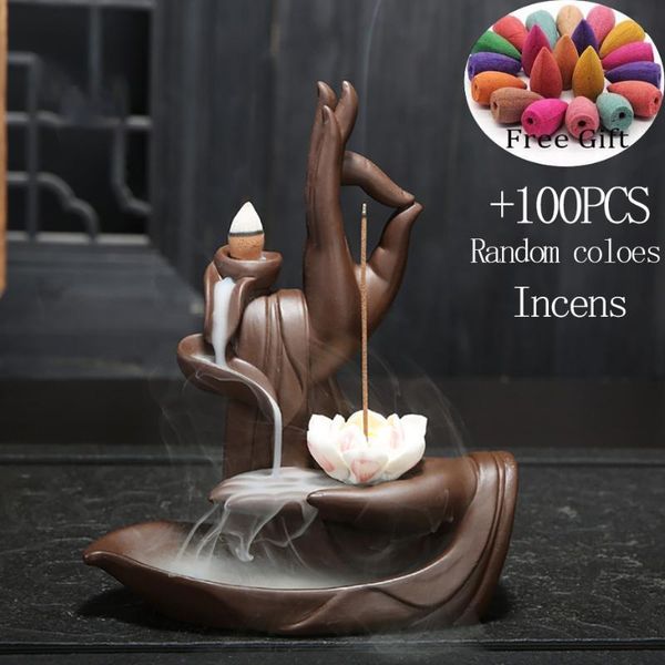 (s) backflow incense cones bigger tower burner stick holder lotus censer little monk fragrance lamps
(s) backflow incense cones bigger tower burner stick holder lotus censer little monk fragrance lamps