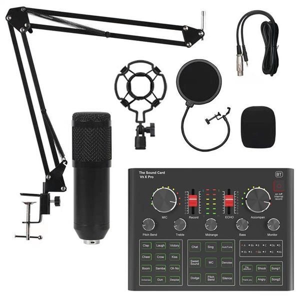 condenser microphone set with v9x pro sound card mixer for live broadcast recording computer karaoke sing outdoor pads
condenser microphone set with v9x pro sound card mixer for live broadcast recording computer karaoke sing outdoor pads