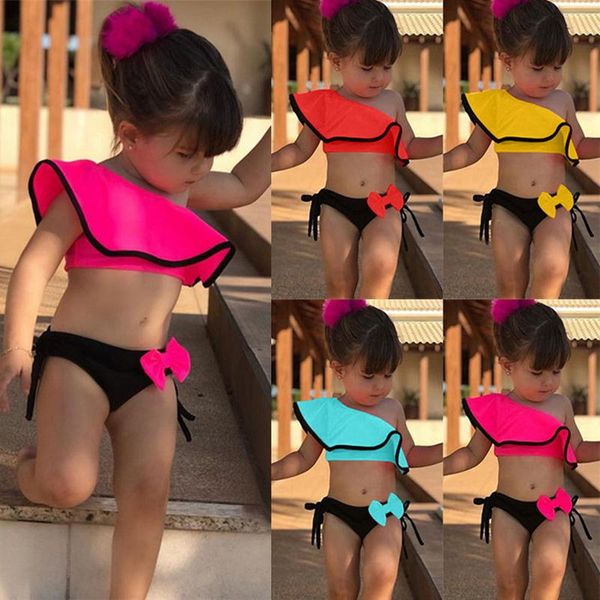 children's swimwear two piece ruffles bow swimsuit for girls 2021 summer bikini sets kids lovely one-pieces, Black
children's swimwear two piece ruffles bow swimsuit for girls 2021 summer bikini sets kids lovely one-pieces, Black