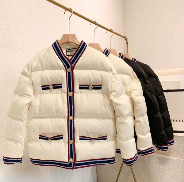 new design women's v-neck long sleeve color block stripe patchwork single breasted down cotton padded warm thickening jacket parka coat, Black
new design women's v-neck long sleeve color block stripe patchwork single breasted down cotton padded warm thickening jacket parka coat, Black