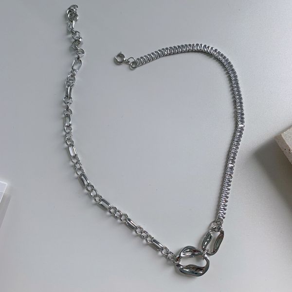 fashionable personality clavicle chain cold wind irregular geometric stitching zircon necklace charm pendant necklaces, Silver
fashionable personality clavicle chain cold wind irregular geometric stitching zircon necklace charm pendant necklaces, Silver