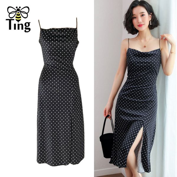 summer casual polka dot front split velvet dress lady vintage strap party dree knee length skinny women dresses 210513, Black;gray
summer casual polka dot front split velvet dress lady vintage strap party dree knee length skinny women dresses 210513, Black;gray