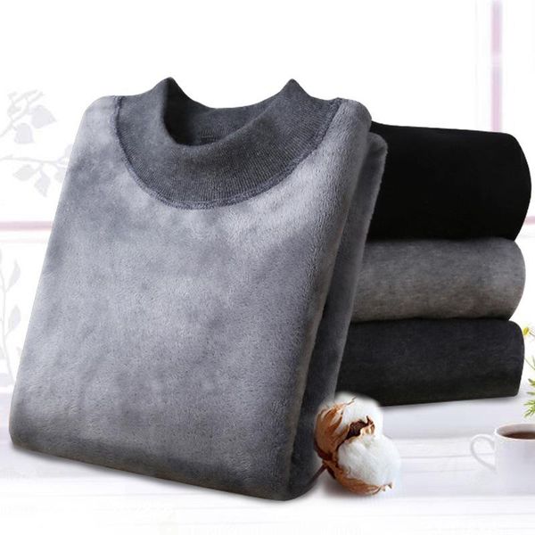men's thermal underwear long johns mens cotton conjunto de frio masculino pantalon termico suit thick fleece velvet turtleneck winter, Black;white 
men's thermal underwear long johns mens cotton conjunto de frio masculino pantalon termico suit thick fleece velvet turtleneck winter, Black;white