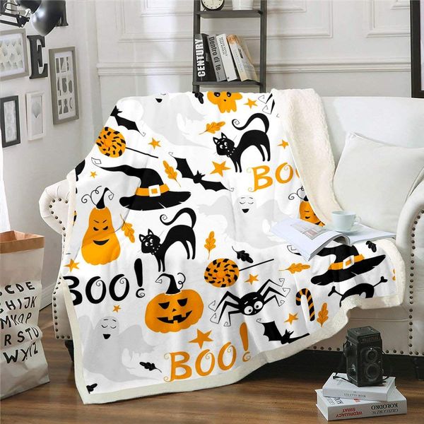 Kids Halloween Throw Blanket for Kids Room, Cartoon Cat Bat Plush Pumpkin Lantern Bed Blanket, Funny Festival Sherpa Throw for
Kids Halloween Throw Blanket for Kids Room, Cartoon Cat Bat Plush Pumpkin Lantern Bed Blanket, Funny Festival Sherpa Throw for
