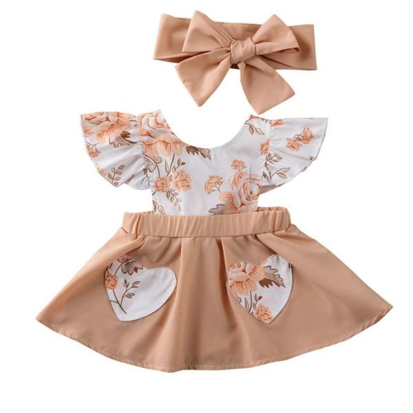 clothing sets 2021 baby girls clothes set floral print flying sleeve backless o-neck dress bow-knot headband for summer 0-18 months, White
clothing sets 2021 baby girls clothes set floral print flying sleeve backless o-neck dress bow-knot headband for summer 0-18 months, White