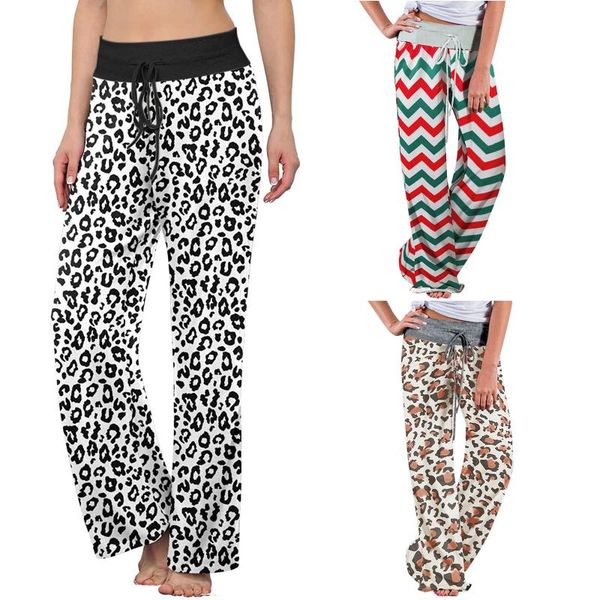 women's pants & capris lace-up printed waist stitching casual trousers, Black;white
women's pants & capris lace-up printed waist stitching casual trousers, Black;white