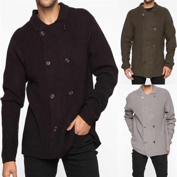 designer loose mens sweaters double breasted cardigan long sleeve knit coats casual retro winter men clothing, White;black
designer loose mens sweaters double breasted cardigan long sleeve knit coats casual retro winter men clothing, White;black