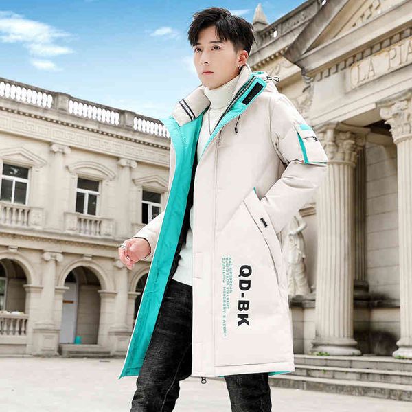 thickened warm 2021 winter trend new coat brand men's cotton padded cloth, Black 
thickened warm 2021 winter trend new coat brand men's cotton padded cloth, Black