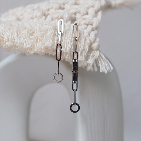 stud ab type asymmetric long earrings titanium steel plated with 18k gold, no fading, Golden;silver
stud ab type asymmetric long earrings titanium steel plated with 18k gold, no fading, Golden;silver