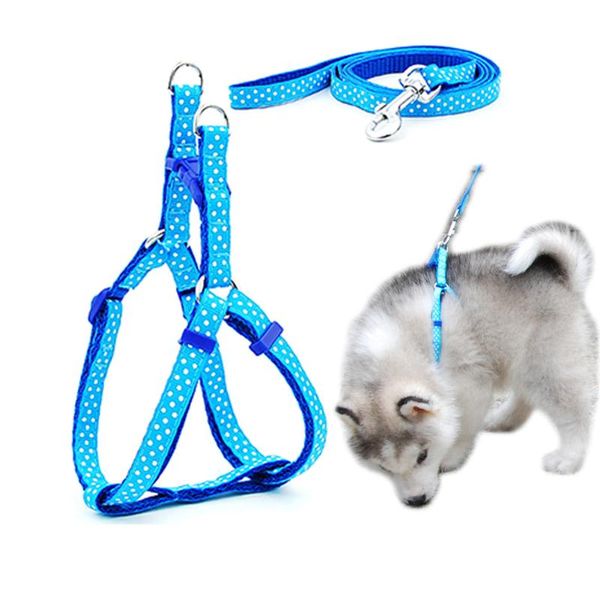 pet adjustable safety strap dog cat harness leash set breakaway halter dot printed vest collars & leashes
pet adjustable safety strap dog cat harness leash set breakaway halter dot printed vest collars & leashes