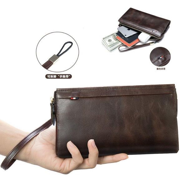 wallets 2021 long genuine leather neutral hand purse, retro first layer cowhide men's business bank card bag casual women's bag731, Red;black
wallets 2021 long genuine leather neutral hand purse, retro first layer cowhide men's business bank card bag casual women's bag731, Red;black