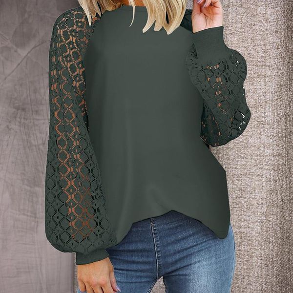 women's hoodies & sweatshirts women autumn lace stitching long-sleeved solid color o-neck loose elegant ladies casual #g1, Black
women's hoodies & sweatshirts women autumn lace stitching long-sleeved solid color o-neck loose elegant ladies casual #g1, Black