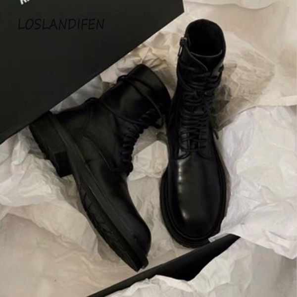 boots 2021 women's ankle round head lace fashion platform motorcycle side zipper women booties, Black
boots 2021 women's ankle round head lace fashion platform motorcycle side zipper women booties, Black