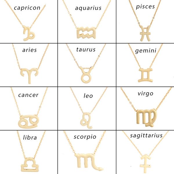 item jewelry 12 constellations alloy card necklace style pendant clavicle chain, Silver
item jewelry 12 constellations alloy card necklace style pendant clavicle chain, Silver