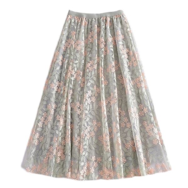 skirts women summer mesh flower embroidery a-line pleated stretch high waist boho femme faldas jupe saia cgs7, Black
skirts women summer mesh flower embroidery a-line pleated stretch high waist boho femme faldas jupe saia cgs7, Black