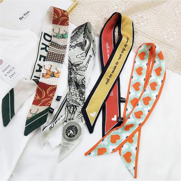 scarves fashion head scarf small silk for women abstract animal print variety bag handle tied sj402, Blue;gray
scarves fashion head scarf small silk for women abstract animal print variety bag handle tied sj402, Blue;gray