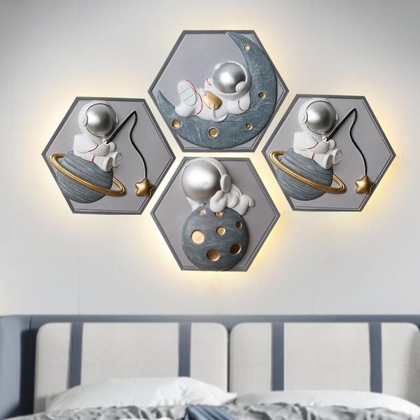 wall lamp modern hexagonal creative lights astronaut led mounted living room children bedroom study light decoration 220v
wall lamp modern hexagonal creative lights astronaut led mounted living room children bedroom study light decoration 220v