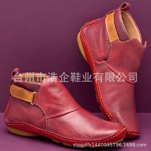 autumn and winter 2021 sho handmade pu leather fashion flat bottom boot's large, Black
autumn and winter 2021 sho handmade pu leather fashion flat bottom boot's large, Black