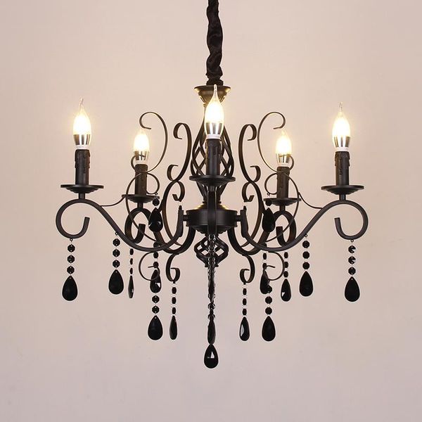 chandeliers european wrought iron chandelier light living room bedroom black crystal restaurant clothing store vintage
chandeliers european wrought iron chandelier light living room bedroom black crystal restaurant clothing store vintage