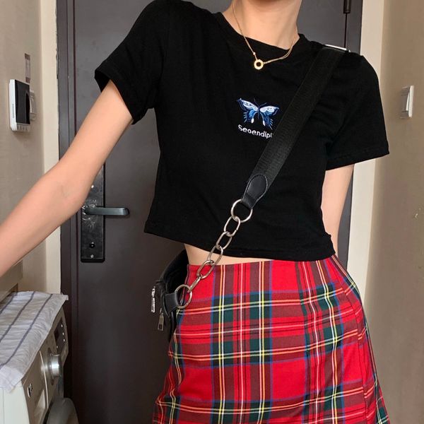 3 colors 2021 summer preppy style embroidery short sleeve short design t-shirts womens tee shirt femme women tops (C2268), White
3 colors 2021 summer preppy style embroidery short sleeve short design t-shirts womens tee shirt femme women tops (C2268), White