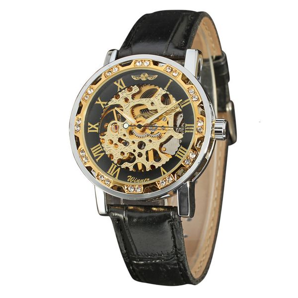 t-winner 614 hollow out manual mechanical watch men's and women's fashion leisure business watch, Slivery;brown
t-winner 614 hollow out manual mechanical watch men's and women's fashion leisure business watch, Slivery;brown