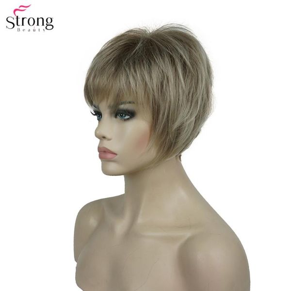 synthetic wigs strongbeauty wig women's burgundy/blonde natural short straight, Black
synthetic wigs strongbeauty wig women's burgundy/blonde natural short straight, Black